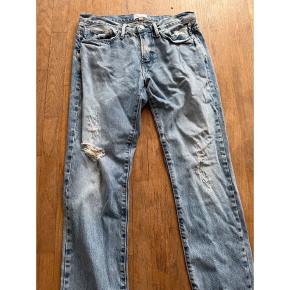FRAME MENS DISTRESSED JEANS L'HOMME SLIM SZ 31 - Picture 2 of 4